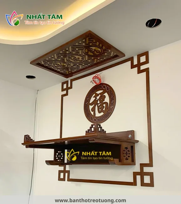 Các mẫu bàn thờ gia tiên gỗ đẹp mới nhất 2025