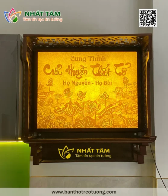 Những mẫu bàn thờ treo được ưu chuộng
